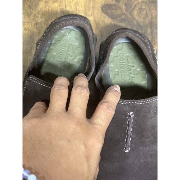 Clarks Brown Shoes Men Size US 7.5 EU 40 Mokolite Easy Slip On Trail Loafer - Picture 7 of 10